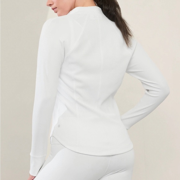 Athleta White Salutation Ribbed Jacket - Picture 2 of 4